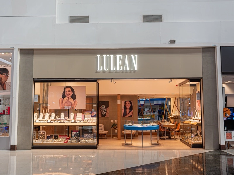 Fachada da loja Lulean no Shopping Grande Rio