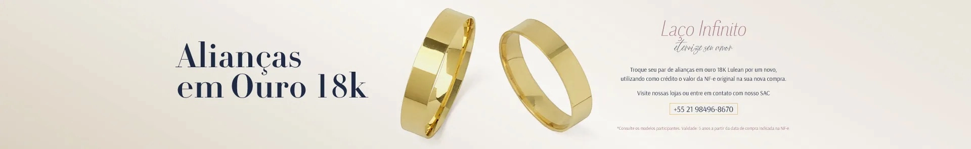 Alianças em Ouro 18k