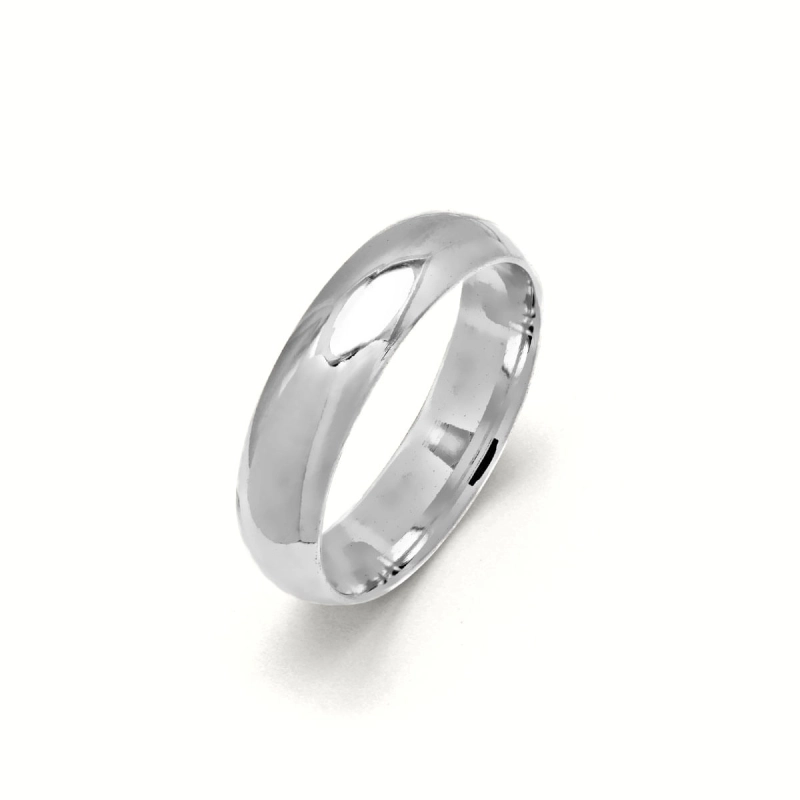 Aliança em Prata 925 Masculina Anatômica