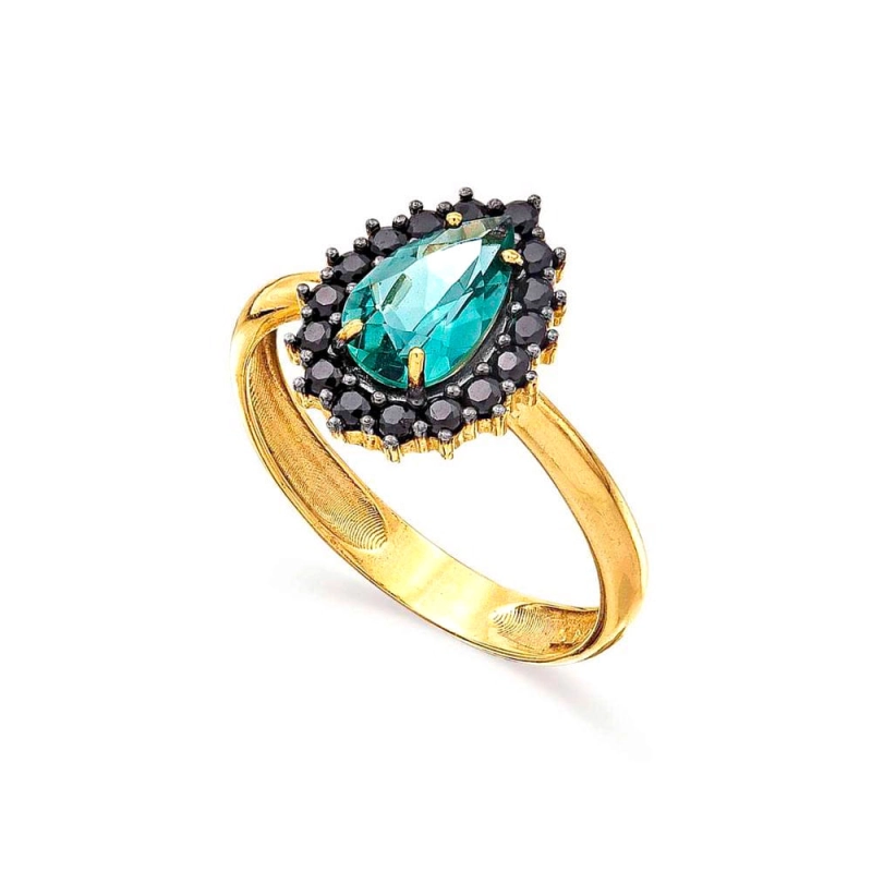 Anel em Ouro Pedra Natural  18K (750)