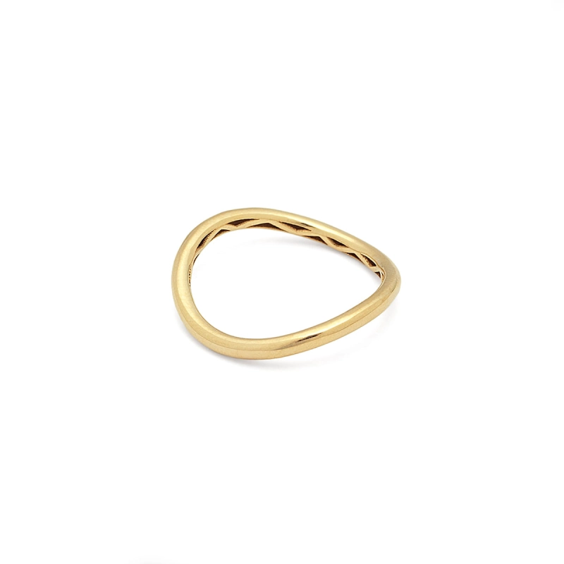 ANEL HARMONIA ONDULADO OURO 18K