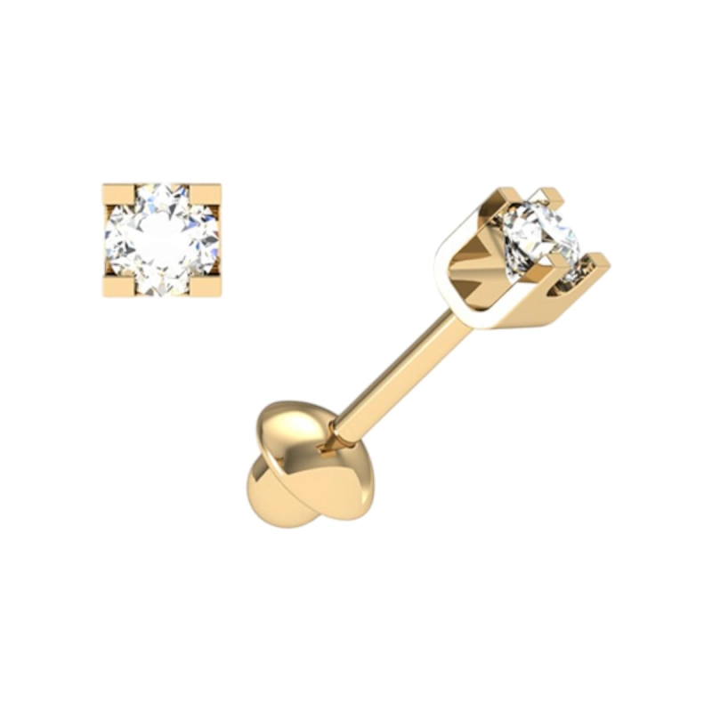 Brinco Cartie Ouro 18k Com Diamantes