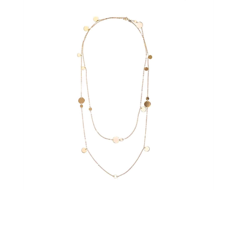 Colar Bolas em Ouro 18k 1m.