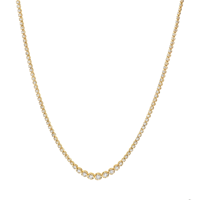 COLAR RIVIERA DIAMANTES OURO 18K