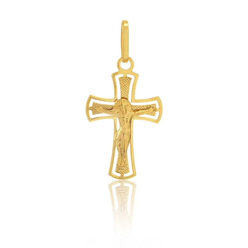 PINGENTE CRUCIFIXO EM OURO 18K