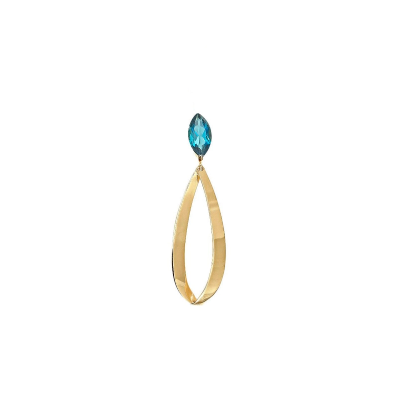 PINGENTE GOTA AMOR EM OURO 18K COM TOPÁZIO