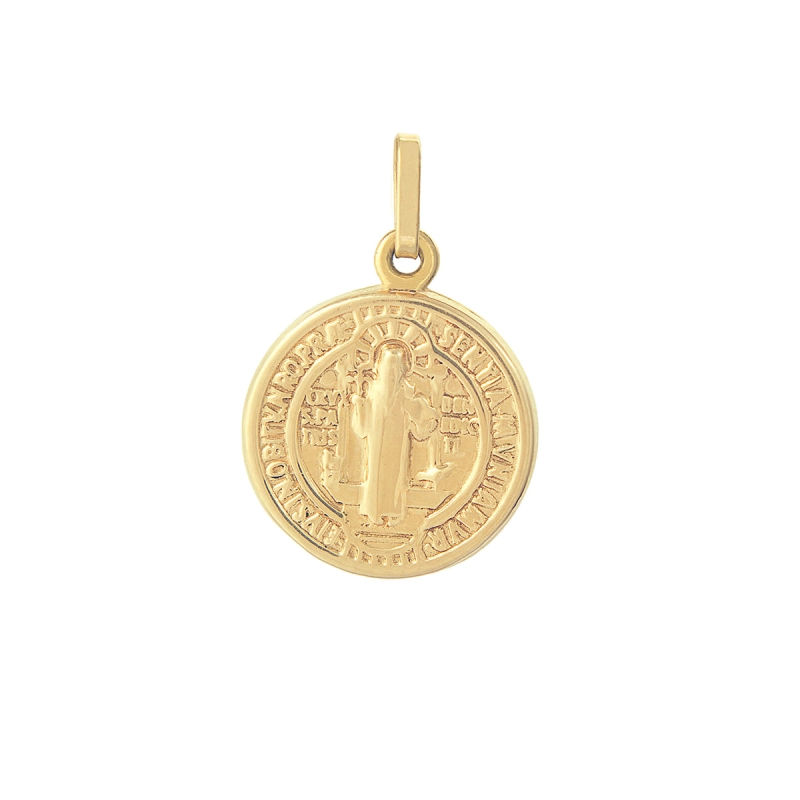 PINGENTE HARMONIA SÃO BENTO PEQUENO EM OURO 18K