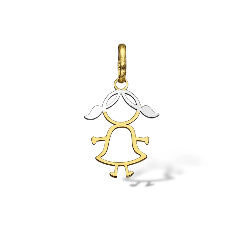 Pingente Menina em Ouro 18K (750)