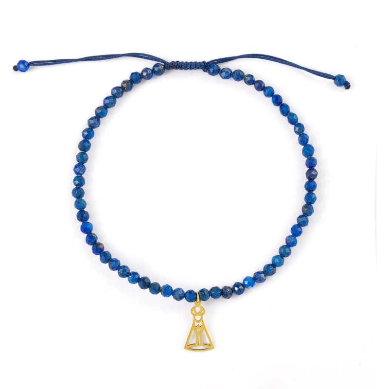 Pulseira Serenidade Lápis Lazúli Nossa Senhora Aparecida