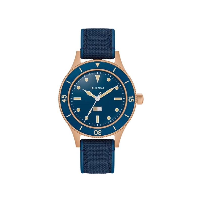 RELÓGIO BULOVA MIL SHIPS BRONZE AUTOMÁTICO 150TH ANNIIVERSARY SPECIAL EDITION MASCULINO 98A325N