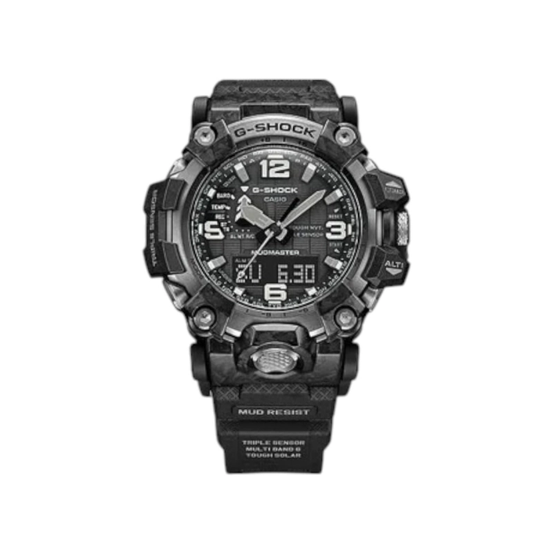 Relógio Casio AnaDigi G Shock *Carbon Mudmaster Solar Masculino GWG-2000-1A1DR