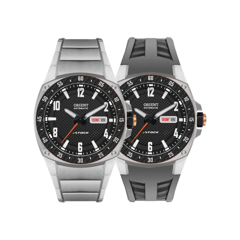 RELÓGIO ORIENT SPEEDTECH STOCK CAR OPEN HEART EDIÇÃO LIMITADA AUTOMÁTICO MASCULINO F49TT037 P2SX-EL