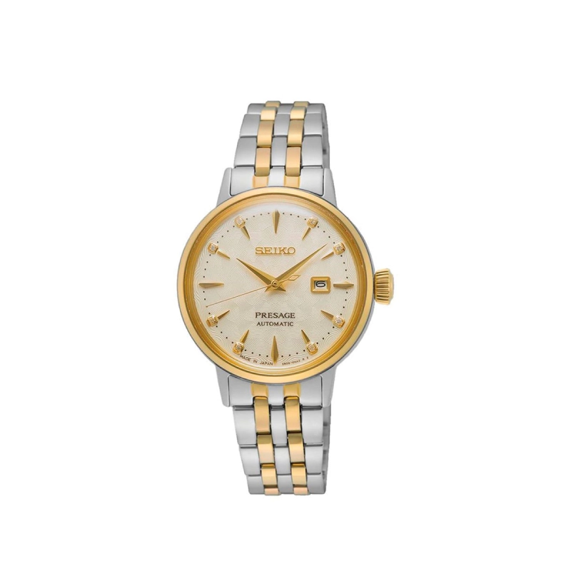 RELÓGIO SEIKO PRESAGE AUTOMÁTICO WHITE LADY COCKTAIL FEMININO SRE010J1 C1SK
