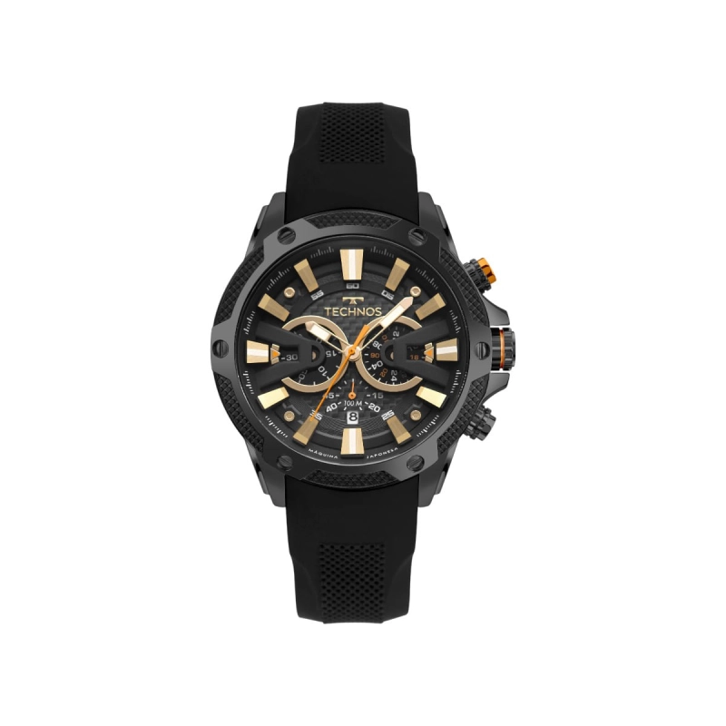 RELÓGIO  TECHNOS CARBON MASCULINO JS25BCV/2P