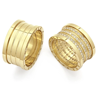 ALIANÇA AMOR ETERNO DIAMANTES BORDA GRAVADA EM OURO 18K