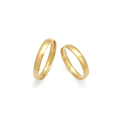 ALIANÇA NICE ANATÔMICA EM OURO 18K