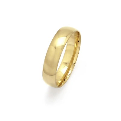 ALIANÇA UNIÃO PERFEITA ANATÔMICA EM OURO 18K