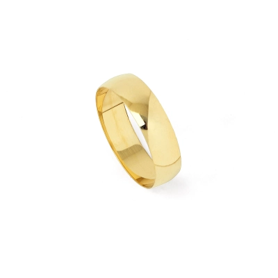 ALIANÇA ROYALE LISA GROSSA OURO 18K
