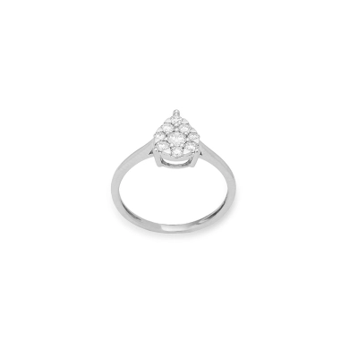 ANEL GOTA ILUSSION OURO BRANCO 18K
