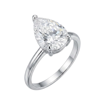 Anel Gota Moissanite Prata 925