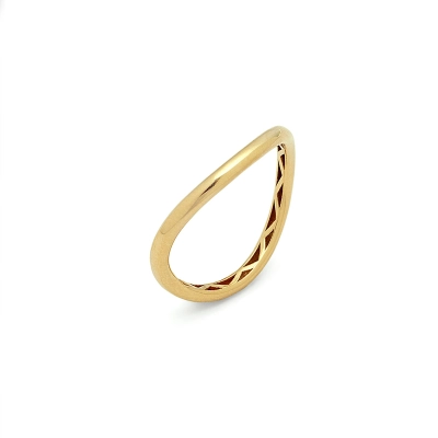 ANEL HARMONIA ONDULADO OURO 18K