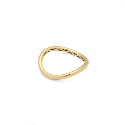 ANEL HARMONIA ONDULADO OURO 18K