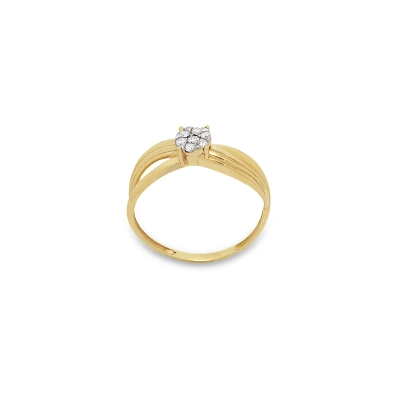 ANEL ÍNTIMO FIOS OURO 18K COM DIAMANTES