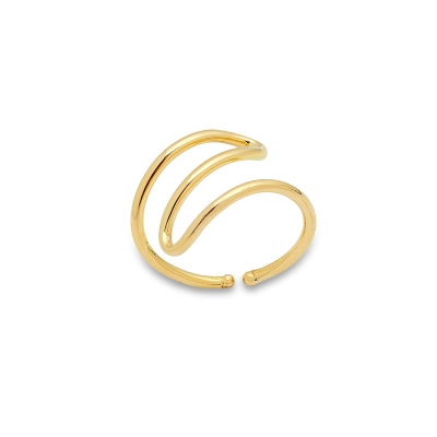 ANEL REENCONTRO CURVAS OURO 18K