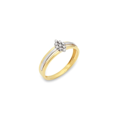 ANEL SINTONIA FIOS OURO 18K COM DIAMANTES