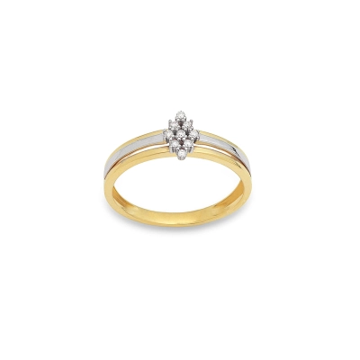 ANEL SINTONIA FIOS OURO 18K COM DIAMANTES