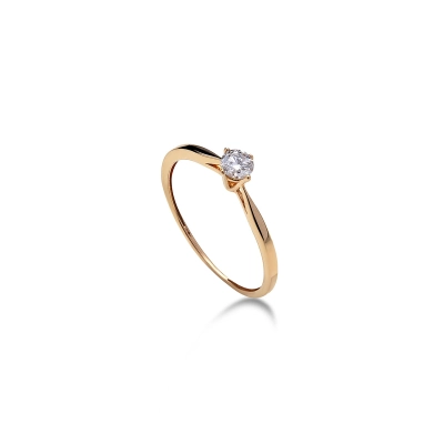 ANEL SONHO EM OURO 18K COM DIAMANTES 0,15CTS