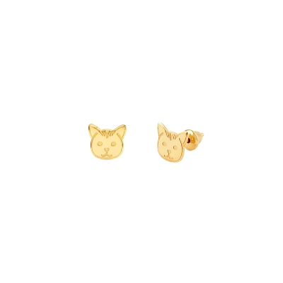 BRINCO CAT EM OURO 18K