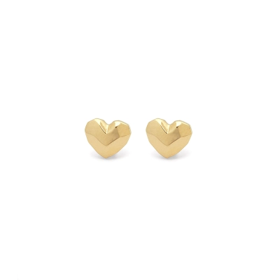 BRINCO CULTIVAR CORAÇÃO FACETADO OURO 18K