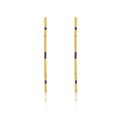 BRINCO FIO COM ESPINÉLIO EM OURO 18K