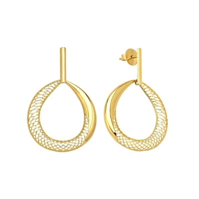 BRINCO GOTA FILIGRANA EM OURO 18K