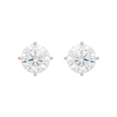 Brinco Enlace Ponto De Luz Grande Moissanite Prata 925