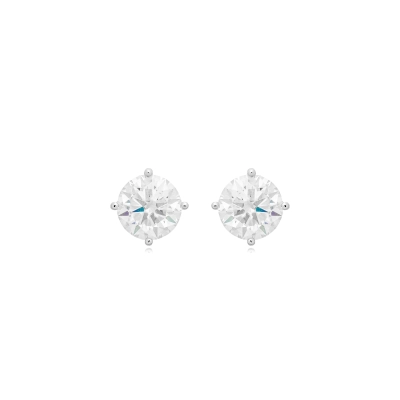 Brinco Presença Ponto De Luz PP Moissanite Prata 925