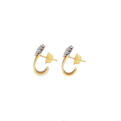 BRINCO SINTONIA FIOS OURO 18K COM DIAMANTES