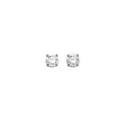 Brinco Solitário em Ouro 18K com Diamante 0,20ct