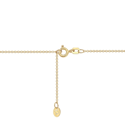 COLAR CORAÇÃO EM OURO 18K COM ESMERALDA E DIAMANTES 0,37CT 42CM