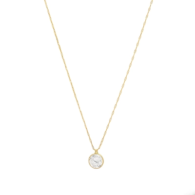 COLAR LUMEA PONTO DE LUZ OURO 18K COM ZIRCÔNIA