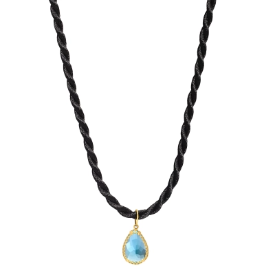 COLAR OASIS GOTA TOPÁZIO OURO 18K