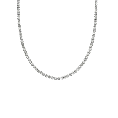 COLAR RIVIERA EM OURO BRANCO COM DIAMANTES 4,08CT 41CM