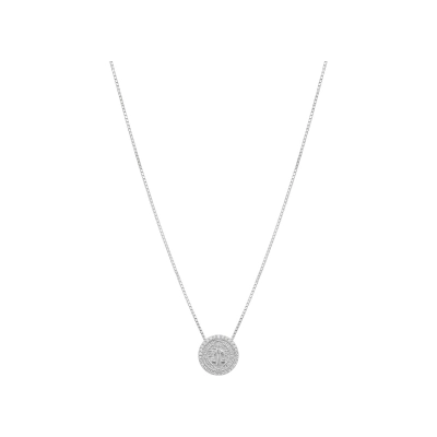 Colar São Bento Prata 925 Com Moissanite