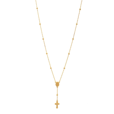 COLAR TERÇO EM OURO 18K 45CM