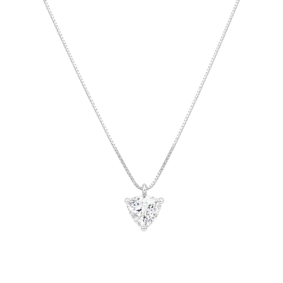 Colar Trillion Moissanite Prata 925