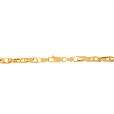 CORDÃO CADEADO DUPLO EM OURO 18K 60CM