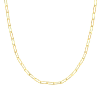 Cordão Elos Em Ouro 18k 50cm.
