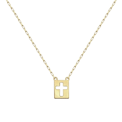 ESPULÁRIO CADEADO COM TOPÁZIO EM OURO 18K 60CM