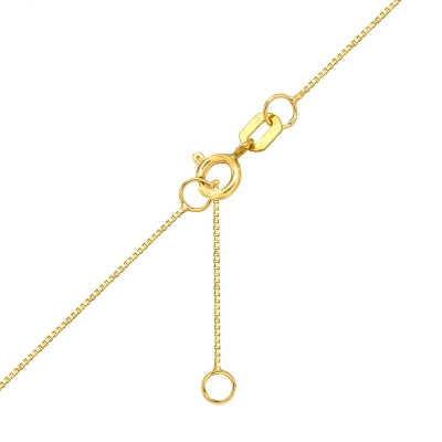 Gargantilha Ponto de Luz Ouro 18K Diamante 40/45cm 0,10ct